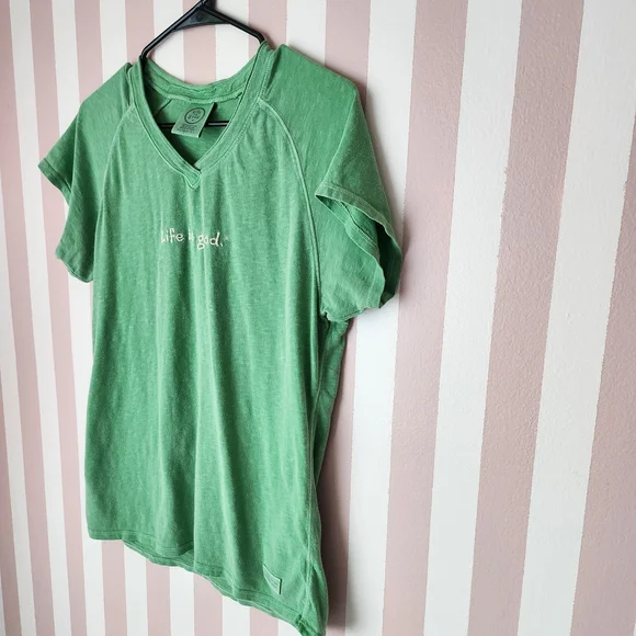 Life is Good Kids Green T-Shirt - Picture 2 of 7